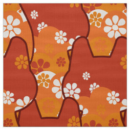 stijlvolle 70s retro mod fabric - Kat kitten Fabri Stof