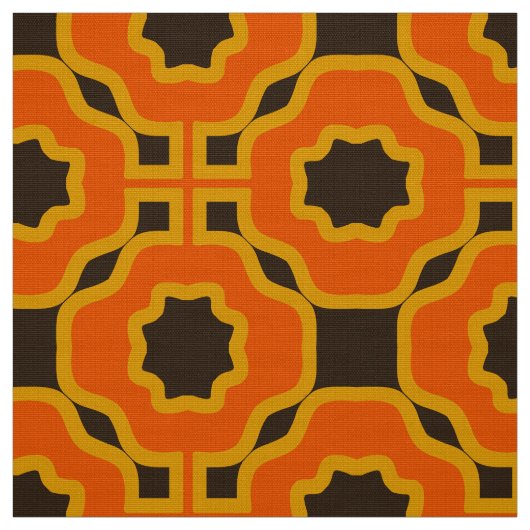 stijlvolle 70s retro mod fabric stof (Swatch)