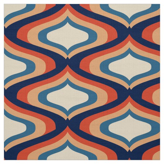 stijlvolle 70s retro mod fabric stof (Swatch)