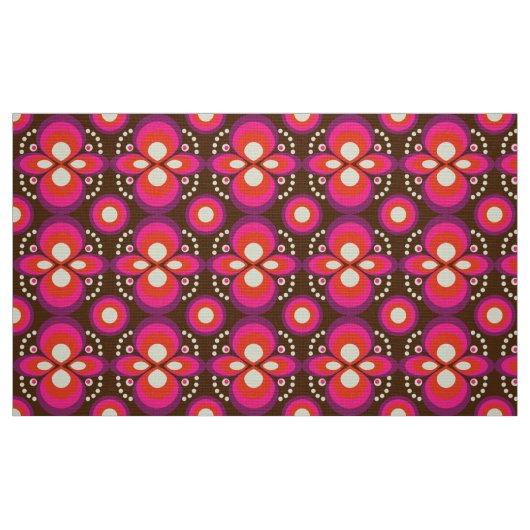 stijlvolle 70s retro mod fabric stof (Fat Quarter)