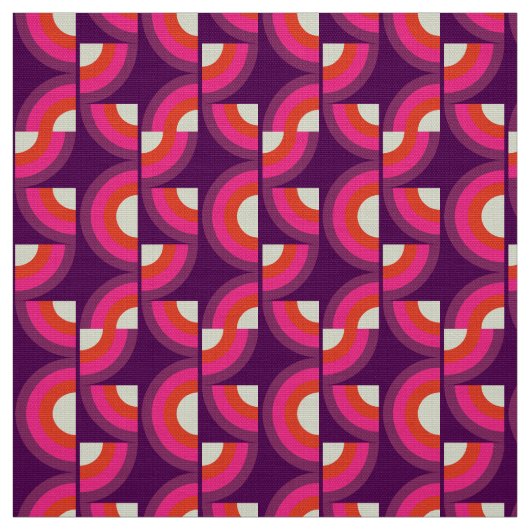 stijlvolle 70s retro mod fabric stof (Swatch)