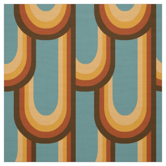 stijlvolle 70s retro mod fabric stof (Swatch)