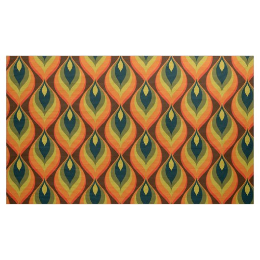 stijlvolle 70s retro mod fabric stof (Yard (91,4 cm))