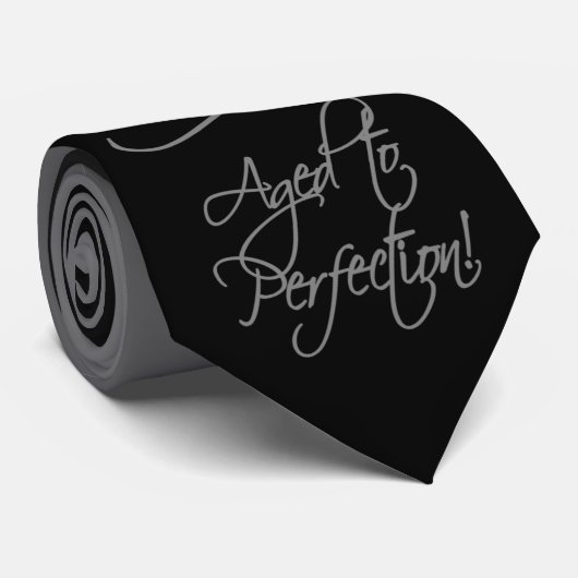 Stijlvolle 90e verjaardag stropdas (Opgerold)