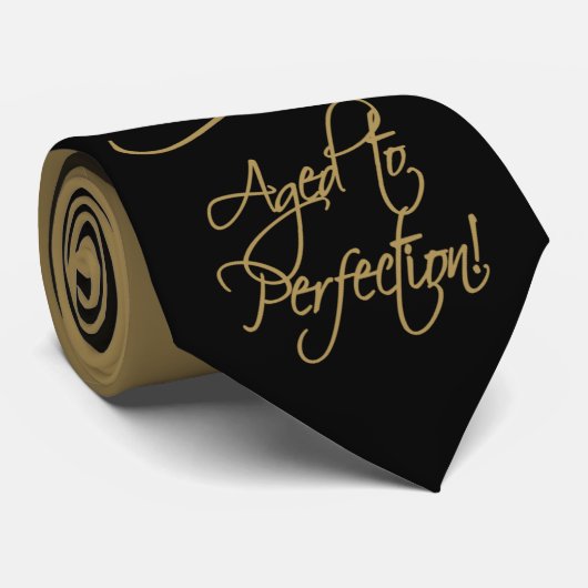 Stijlvolle 90e verjaardag stropdas (Opgerold)
