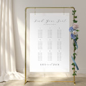 Stijlvolle 9 tafel bruiloft Poster zitgrafiek