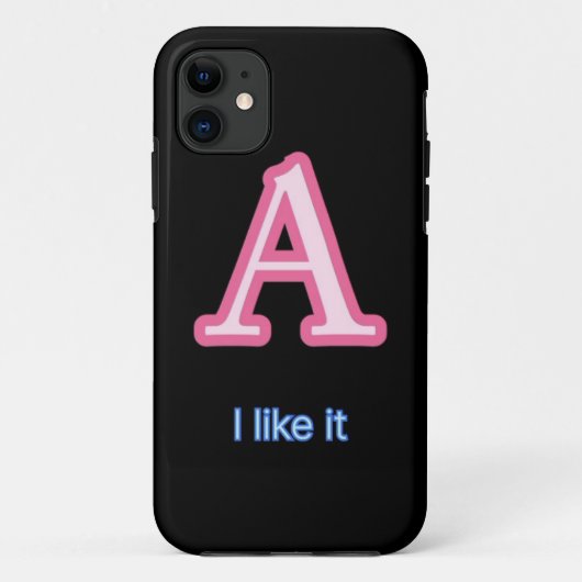 Stijlvolle 'A' Monogram Telefoon Hoesje - Elegant (Achterkant)