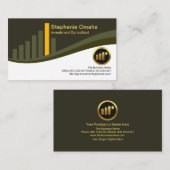 Stijlvolle aandelenbeurs City Block Graph Investme Visitekaartje (Voorkant / Achterkant)