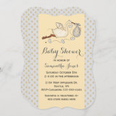 Stijlvolle Aangepaste Baby shower voor winkels Kaart (Voorkant / Achterkant)