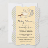 Stijlvolle Aangepaste Baby shower voor winkels Kaart (Voorkant)