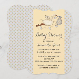 Stijlvolle Aangepaste Baby shower voor winkels Kaart