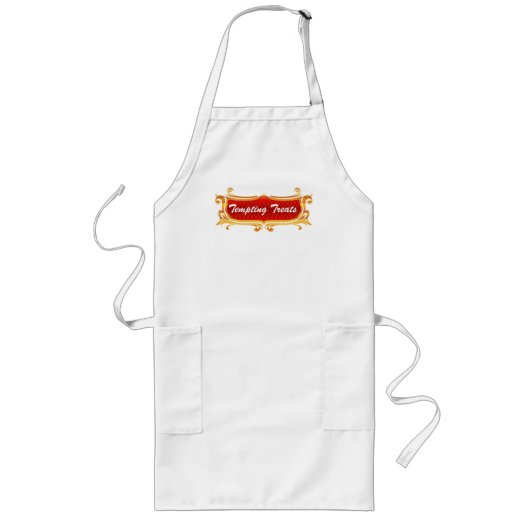 Stijlvolle aangepaste Chef Apron Lang Schort (Voorkant)