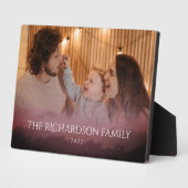 Stijlvolle aangepaste foto Bourgogne Fotoplaat (Zijkant)