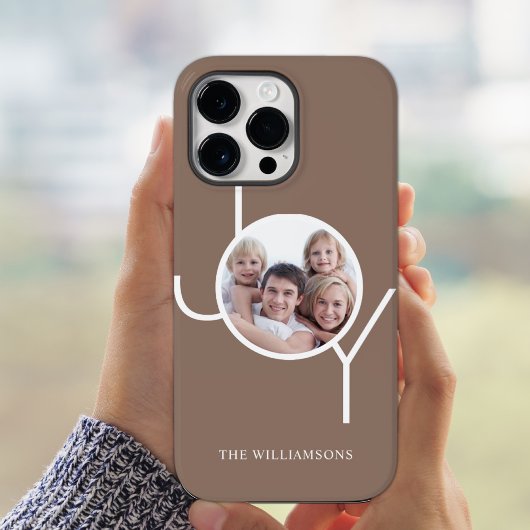 Stijlvolle, aangepaste foto bruin Case-Mate iPhone case