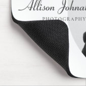 Stijlvolle, aangepaste foto zwart-wit muismat (Hoek)