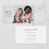 Stijlvolle aangepaste fotoopname artiesten profess visitekaartje (Voorkant / Achterkant)