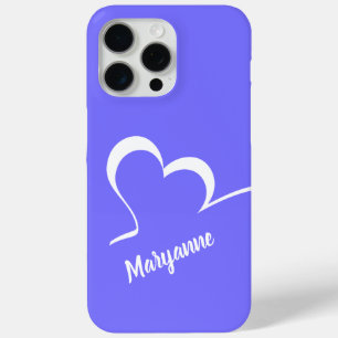 Stijlvolle aangepaste hartennaam en telefoonkwesti iPhone 15 pro max hoesje