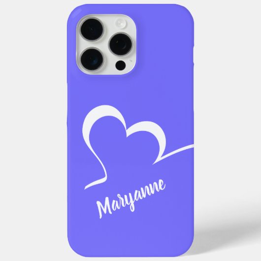 Stijlvolle aangepaste hartennaam en telefoonkwesti Case-Mate iPhone case (Achterkant)