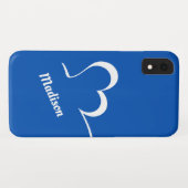 Stijlvolle aangepaste hartennaam en telefoonkwesti Case-Mate iPhone case (Achterkant (horizontaal))