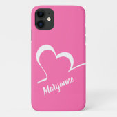 Stijlvolle aangepaste hartennaam en telefoonkwesti Case-Mate iPhone case (Achterkant)