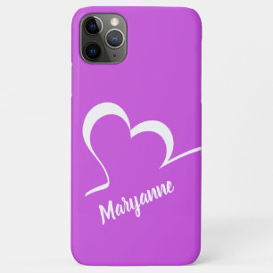 Stijlvolle aangepaste hartennaam en telefoonkwesti Case-Mate iPhone case