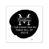 Stijlvolle aangepaste monogram inktpot  zelfinktende stempel (Design)