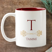 Stijlvolle Aangepaste Monogram Naam Originele Kers