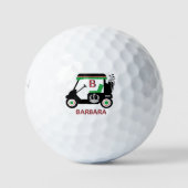 Stijlvolle aangepaste monogram voor Golf Cart Golfballen (Voorkant)