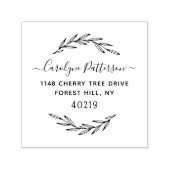 Stijlvolle aangepaste naam en adres  zelfinktende stempel (Design)