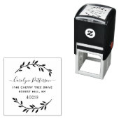 Stijlvolle aangepaste naam en adres  zelfinktende stempel (In situ)