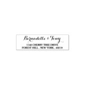 Stijlvolle aangepaste naam en zelfinkend adres  zelfinktende stempel (Design)