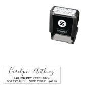 Stijlvolle aangepaste naam en zelfinkend adres zelfinktende stempel (In situ)