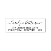 Stijlvolle aangepaste naam en zelfinkend adres  zelfinktende stempel (Design)