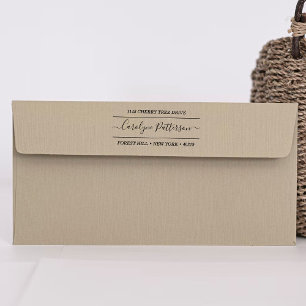 Stijlvolle aangepaste naam en zelfinkend adres zelfinktende stempel