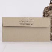 Stijlvolle aangepaste naam en zelfinkend adres zelfinktende stempel