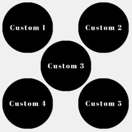 Stijlvolle aangepaste naam of andere tekst | Zwart Labels