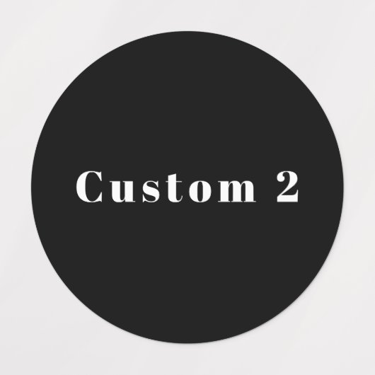 Stijlvolle aangepaste naam of andere tekst | Zwart Labels (Design 2)