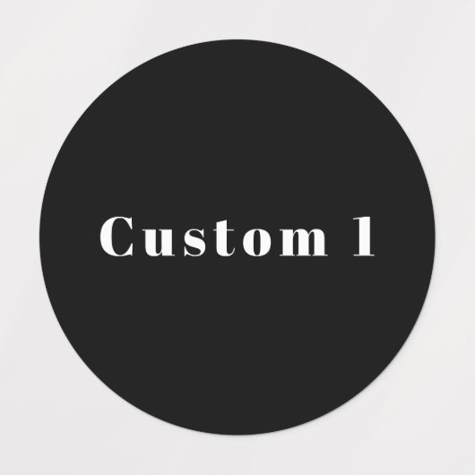 Stijlvolle aangepaste naam of andere tekst | Zwart Labels (Design 1)