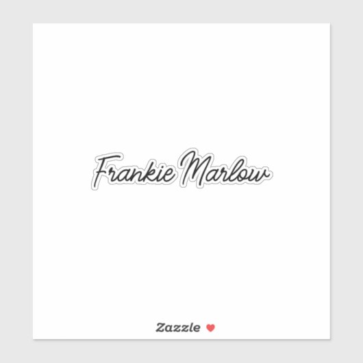 Stijlvolle aangepaste naam script handgeschreven l sticker (Vel)