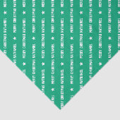 Stijlvolle Aangepaste Naam Vrolijk Kerstster Midde Tissuepapier (Detail)