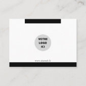 STIJLVOLLE, AANGEPASTE VISSERIJKAART VISITEKAARTJE (Achterkant)