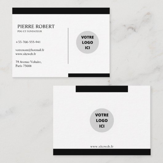 STIJLVOLLE, AANGEPASTE VISSERIJKAART VISITEKAARTJE (Voorkant / Achterkant)