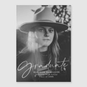 Stijlvolle aankondiging van het Afstuderen van de  (Voorkant)