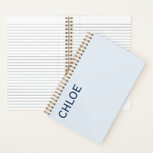 Stijlvolle aanpasbare gepersonaliseerde naam cadea notitieboek