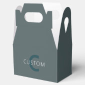Stijlvolle aanpasbare monogram sjabloon bedankdoosjes (Geopend)