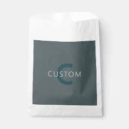 Stijlvolle Aanpasbare Monogram Sjabloon Bedankzakje