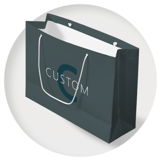 Stijlvolle Aanpasbare Monogram Sjabloon Groot Cadeauzakje