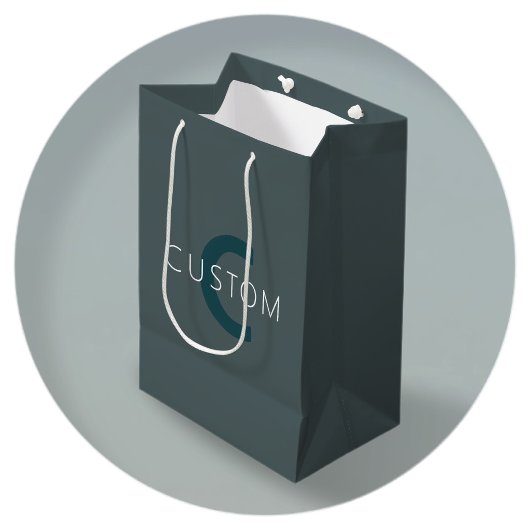 Stijlvolle Aanpasbare Monogram Sjabloon Medium Cadeauzakje