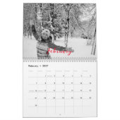 Stijlvolle, aanpasbare retro fotokalender. kalender (Feb 2027)
