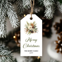 Stijlvolle aardetinten Kerstboeket Cadeaubewerking